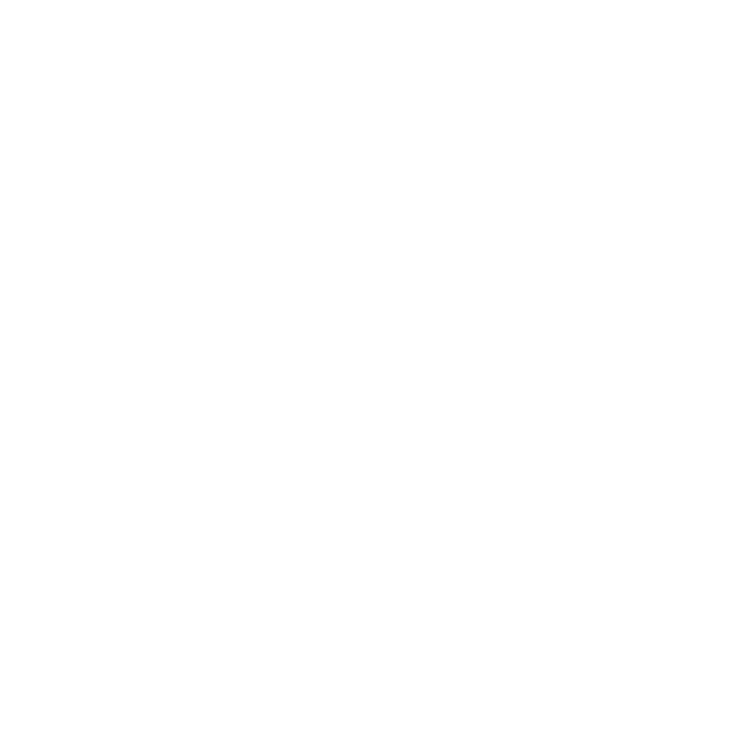 White Snowflake on Transparent Background