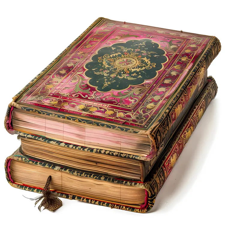 Old Book with Ornate Cover