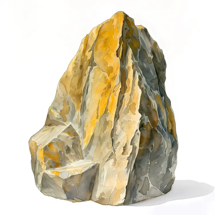 Yellow and Gray Rock