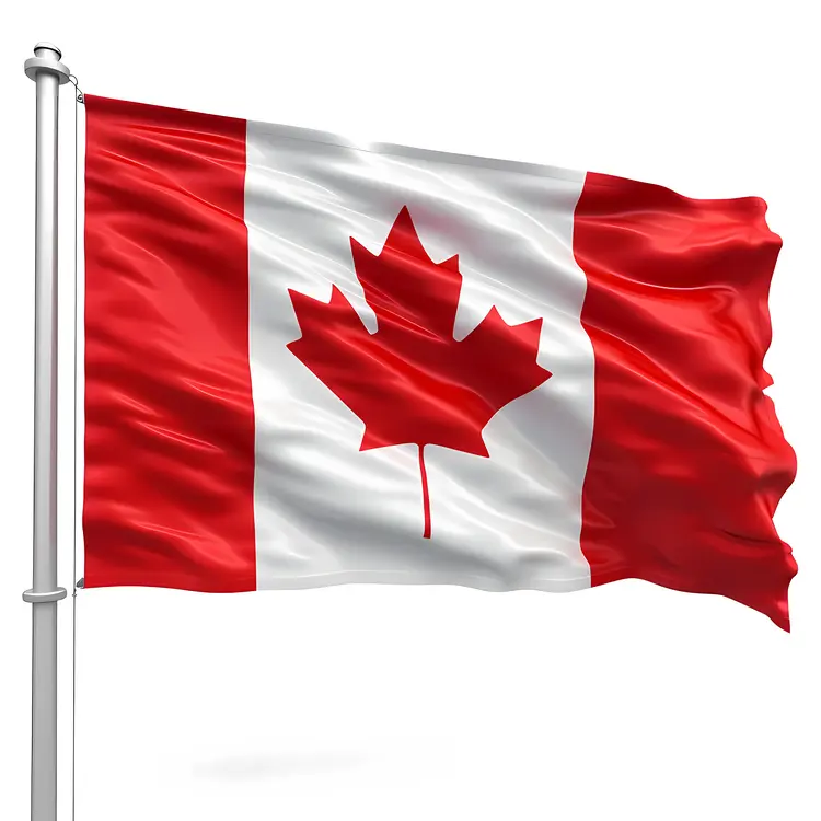 Waving Canadian Flag