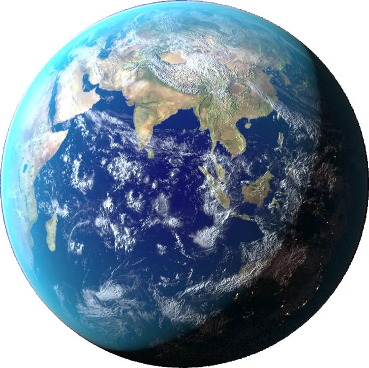 Realistic Earth Globe