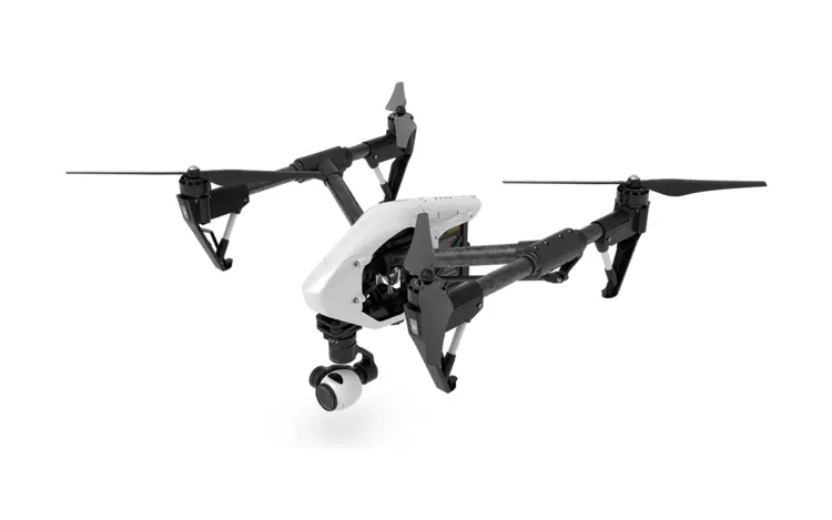 White and Black Drone with Camera