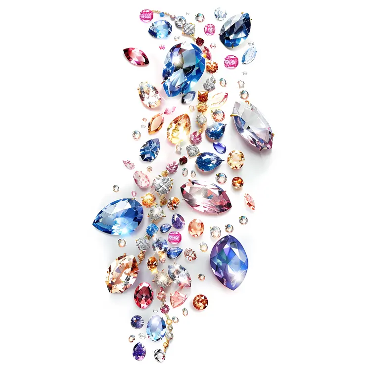 Colorful Gems and Jewels