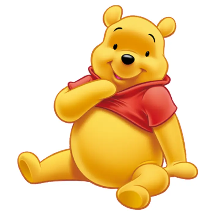 Yellow Bear Sitting and Smiling