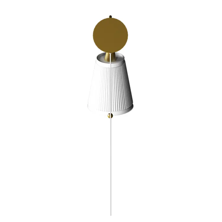 Elegant Wall Lamp with White Shade