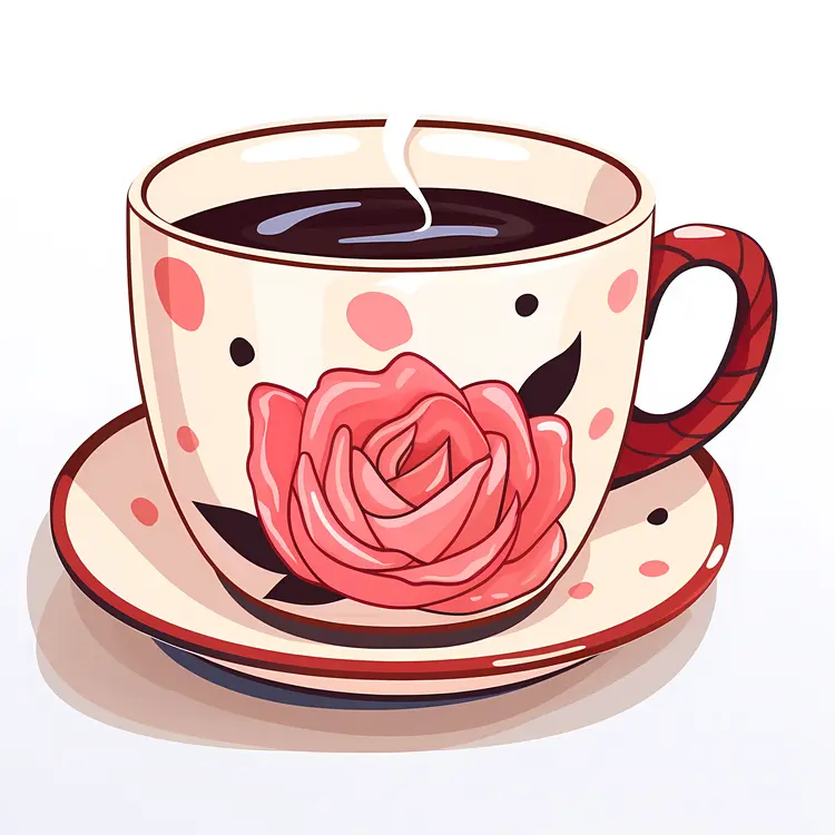 Beautiful Cup with Rose