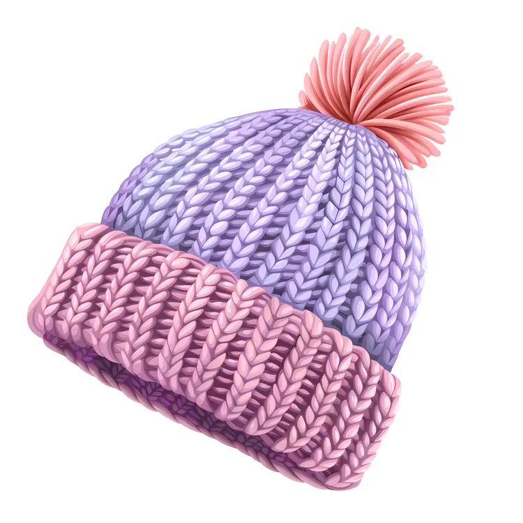 Purple Beanie Illustration