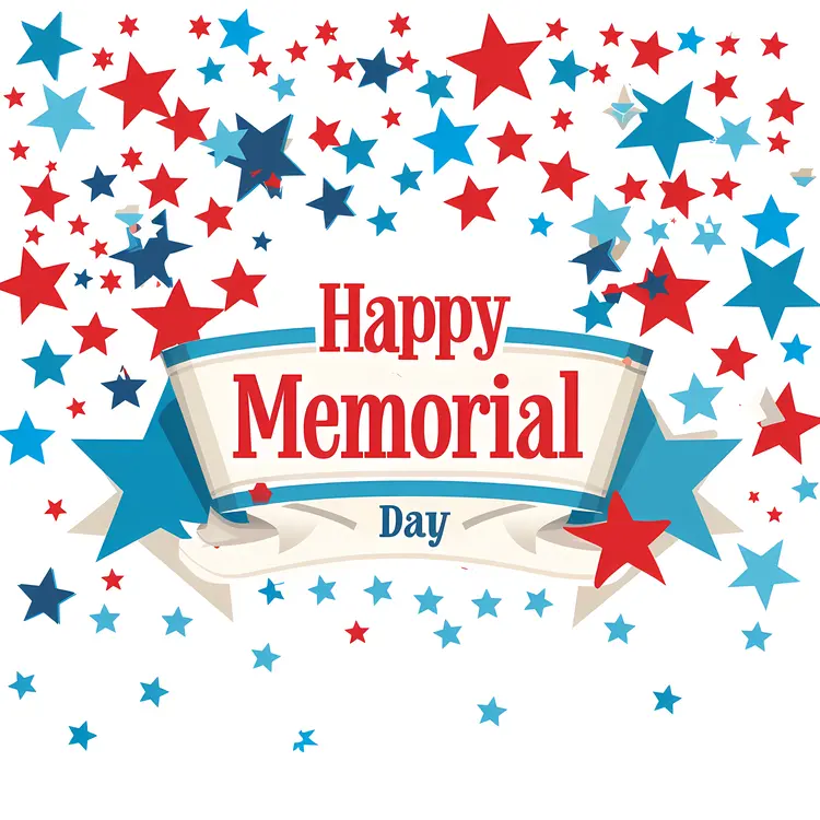 Happy Memorial Day with Banner