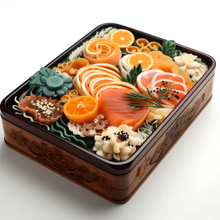 Delicious Bento Box with Salmon and Vegetables