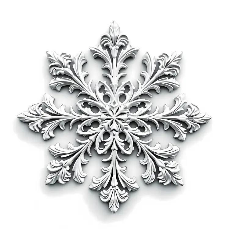 Ornate Snowflake Decoration for Christmas