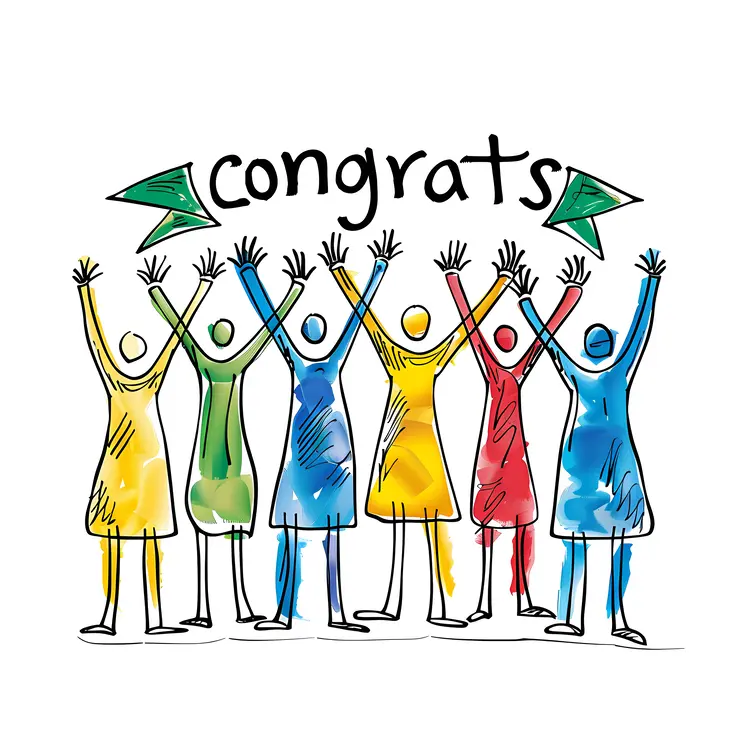 Congrats Celebration with Doodle People