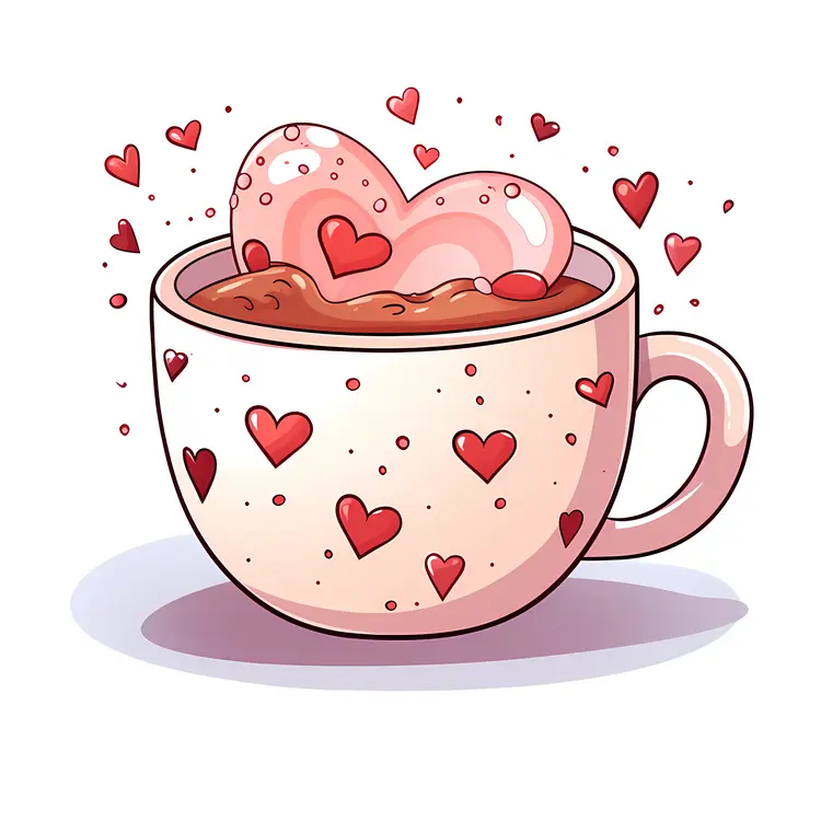 Heart Cup with Heart Shaped Foam
