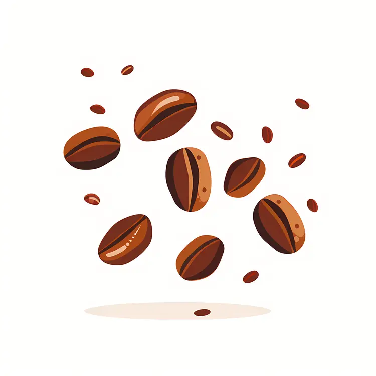 Scattered Coffee Beans