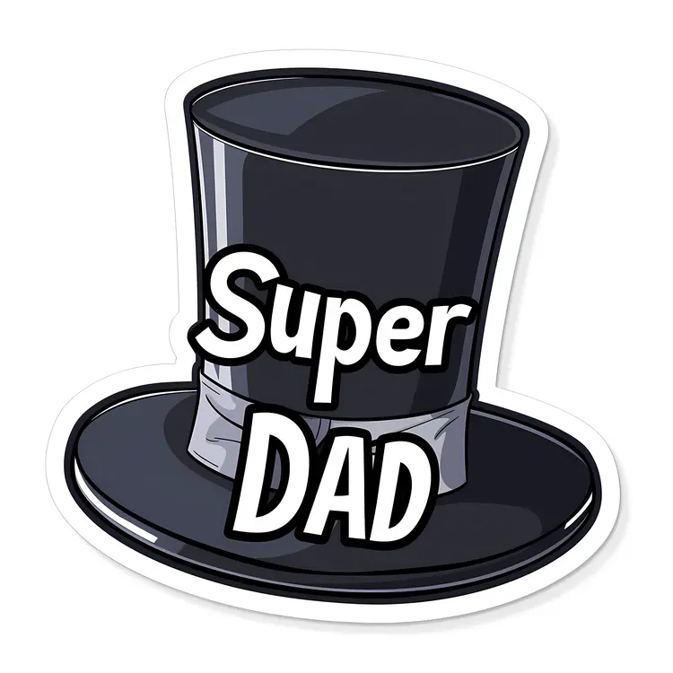 Super Dad Top Hat for Father's Day