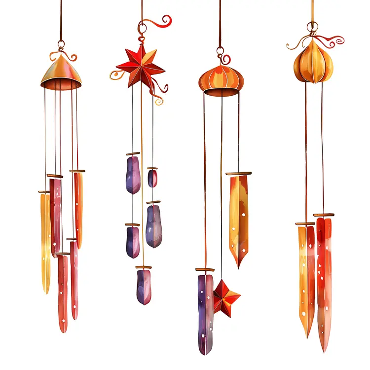 Colorful Wind Chimes for Home Decor