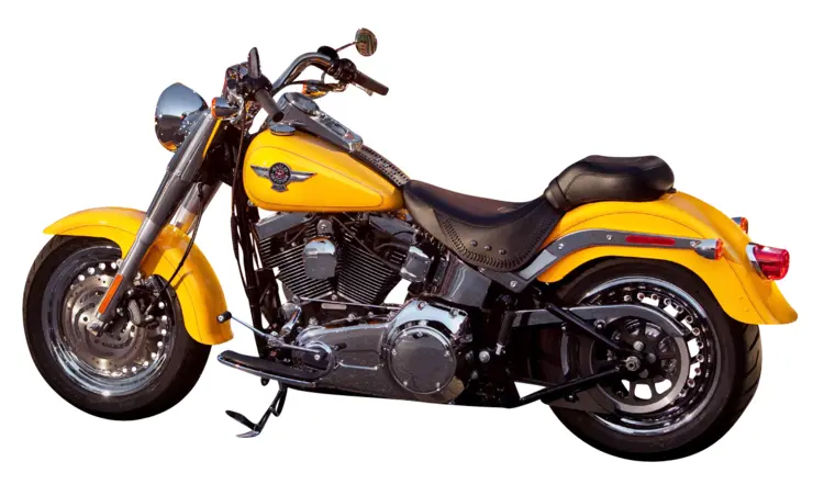 Yellow Cruiser Motorcycle