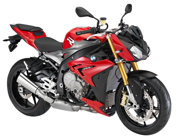Sporty Red and Black Motorcycle