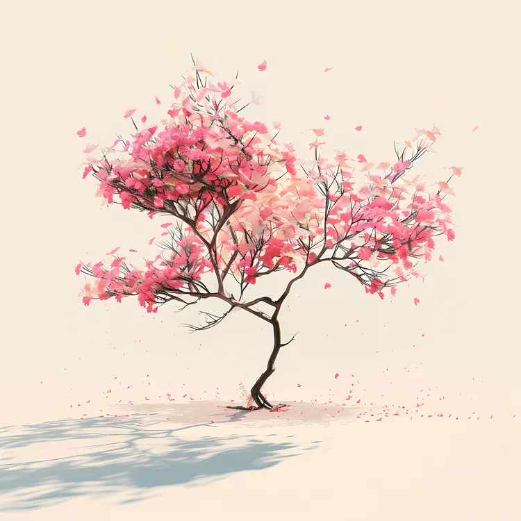 Cherry Blossom Tree in Full Bloom