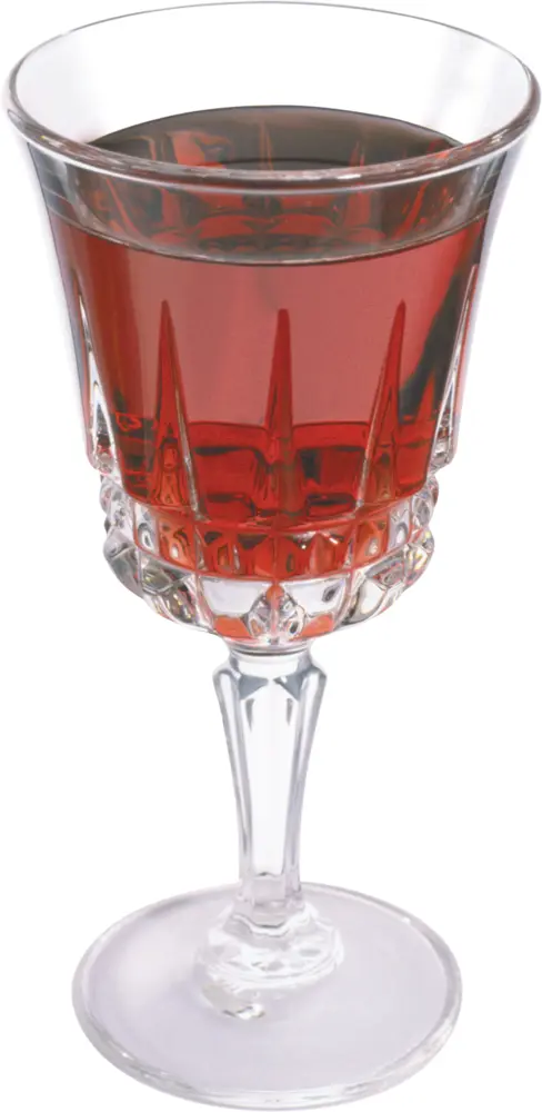 Red Drink in Elegant Glass