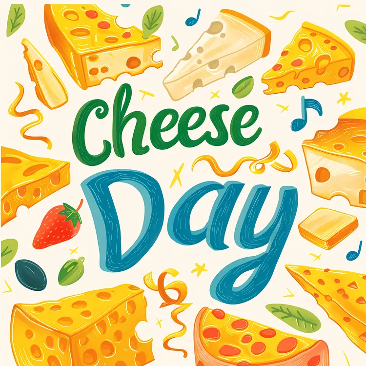 Cheese Day with Colorful Cheeses