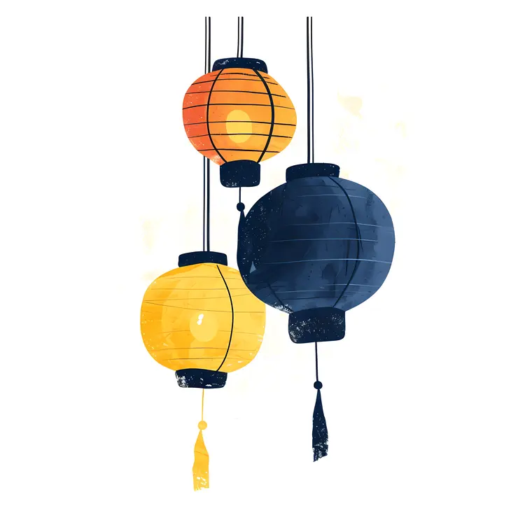 Colorful Hanging Lanterns