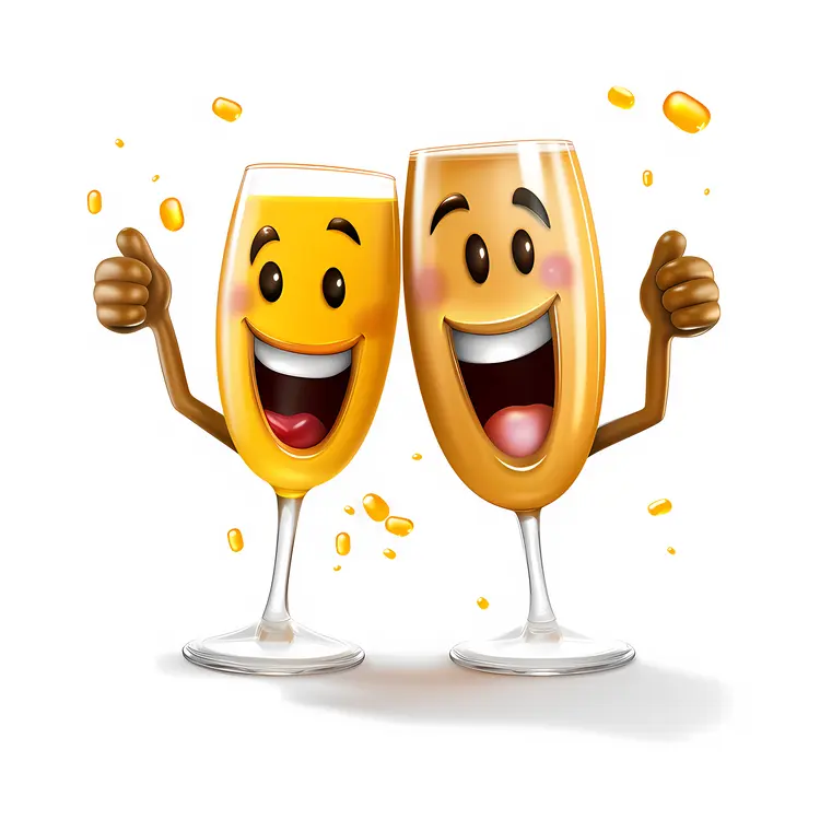 Joyful Champagne Glasses