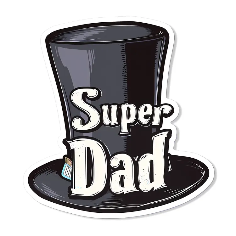 Super Dad Top Hat for Father's Day