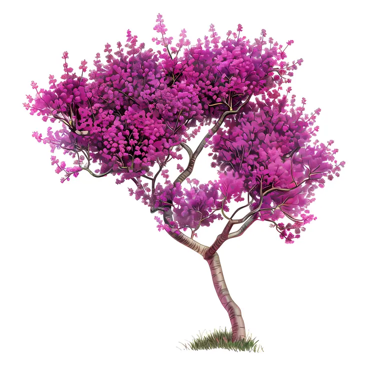 Beautiful Purple Tree in Blossom