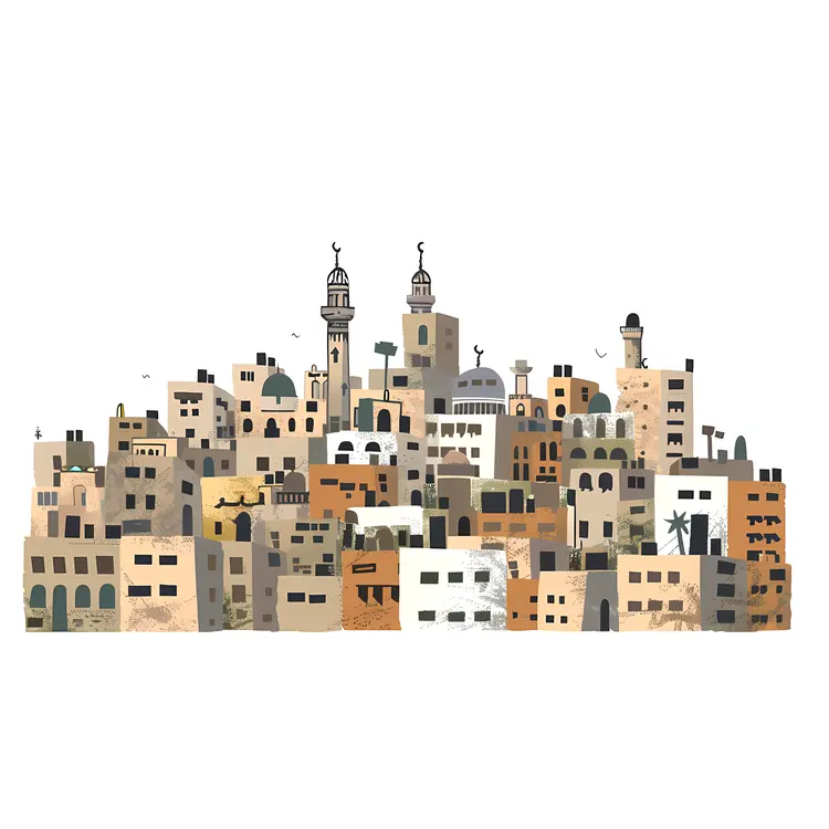 Historic Old City with Minarets