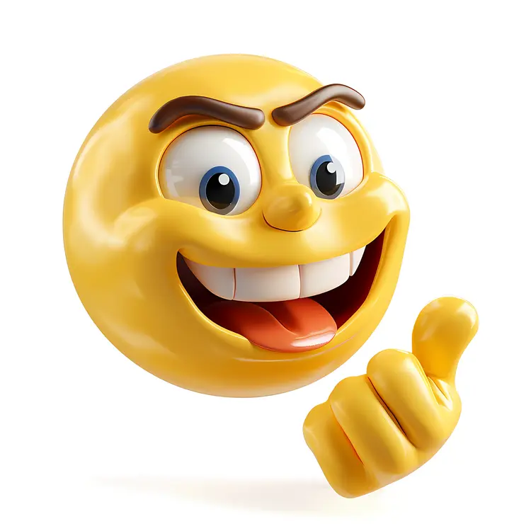 Happy Thumbs Up Emoji