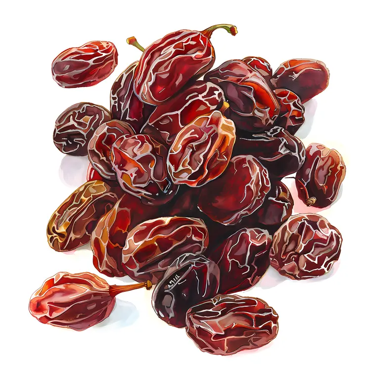 Pile of Dried Brown Dates
