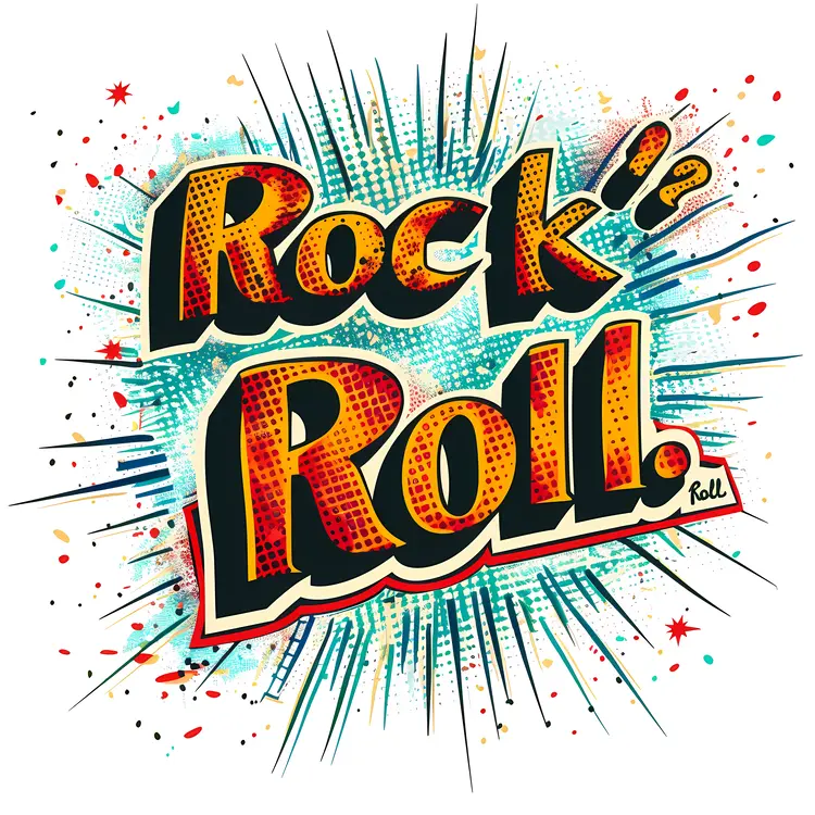 Dynamic Rock 'n' Roll Typography