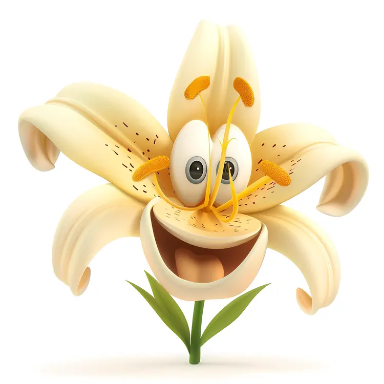 Smiling Animated Flower