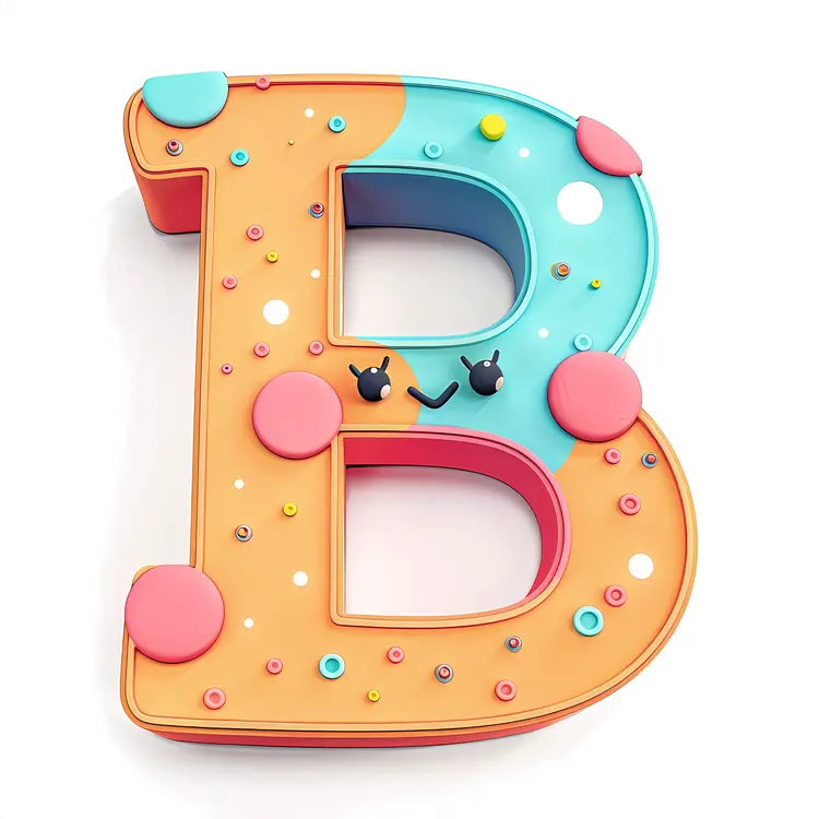 Colorful Letter B