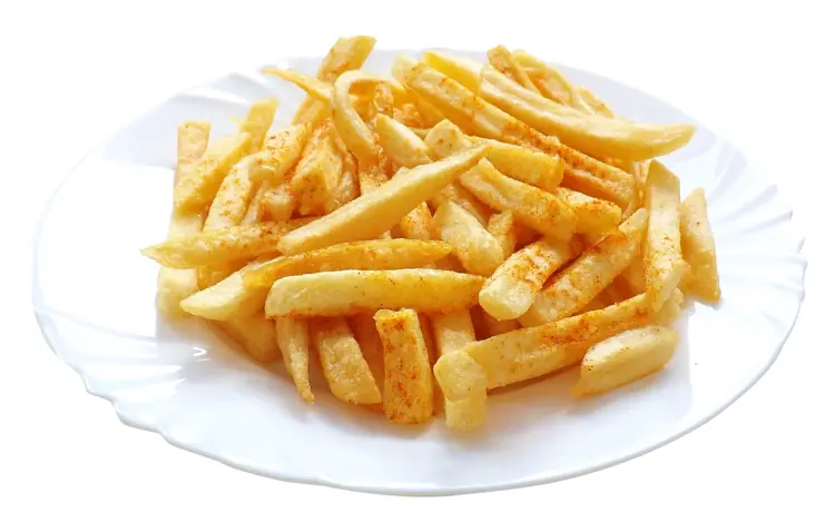 Crispy French Fries on a Plate