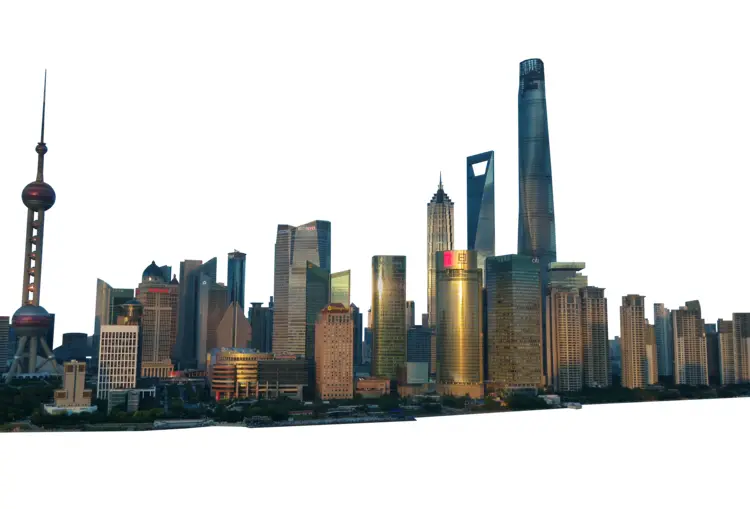 Modern City Skyline with Iconic Buildings
