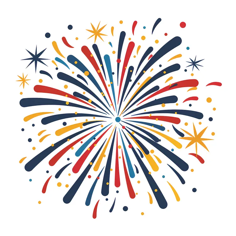 Colorful Fireworks Celebration