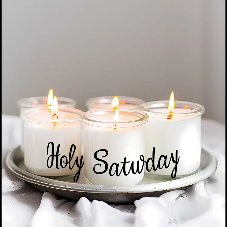 Holy Saturday Candles