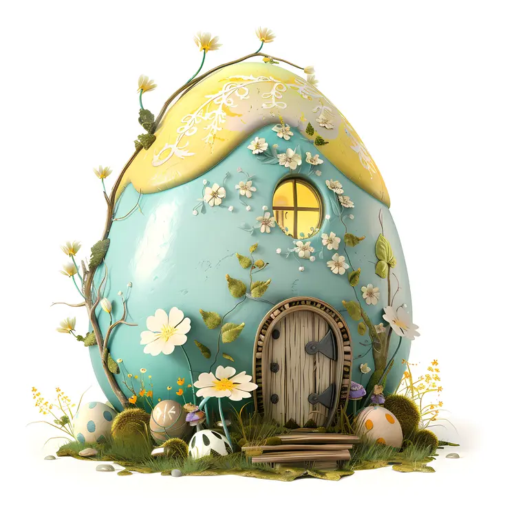 Whimsical Egg-shaped Fantasy House