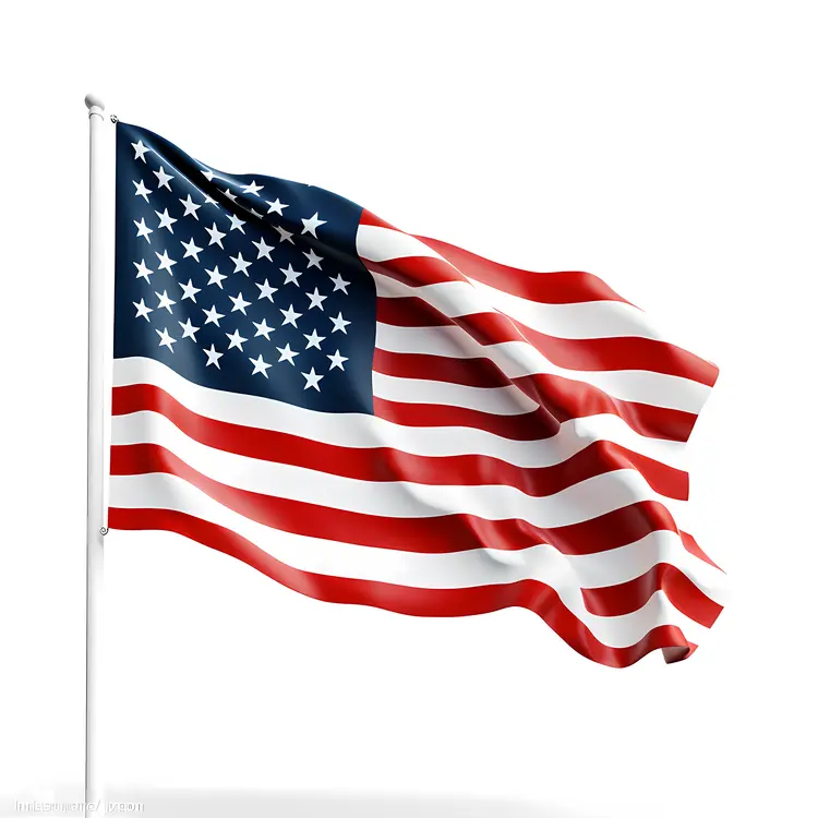 Waving American Flag