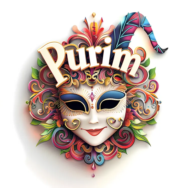 Colorful Mask for Purim