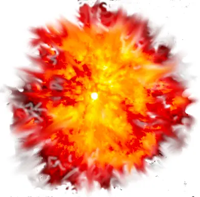 Bright and Intense Fire Explosion