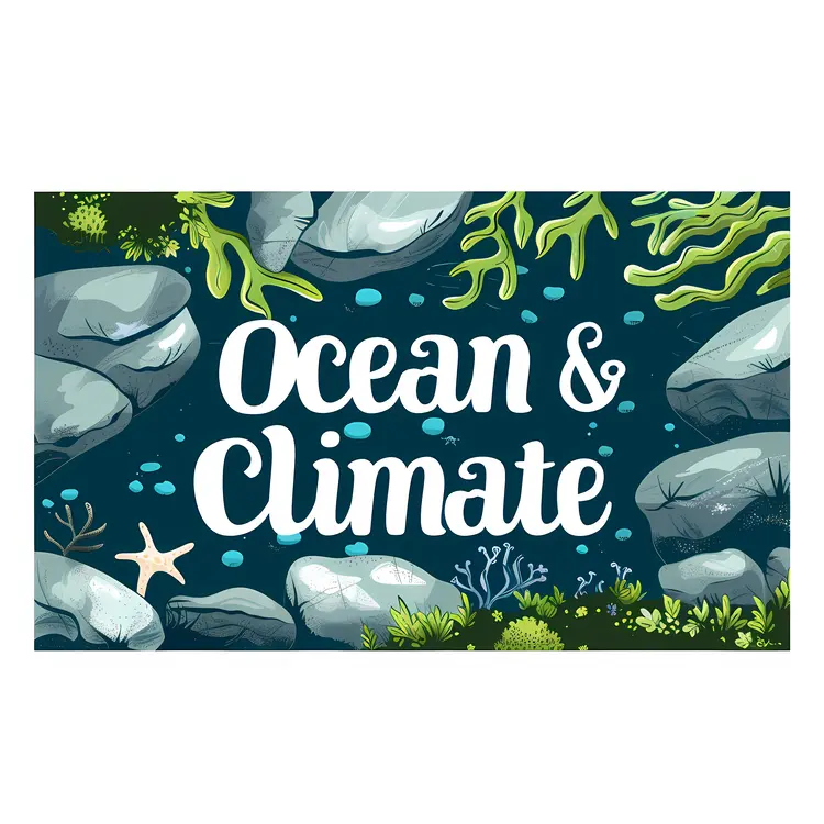 Ocean and Climate Underwater Illustration