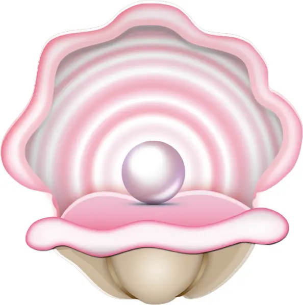 Shiny Round Pearl in Shell