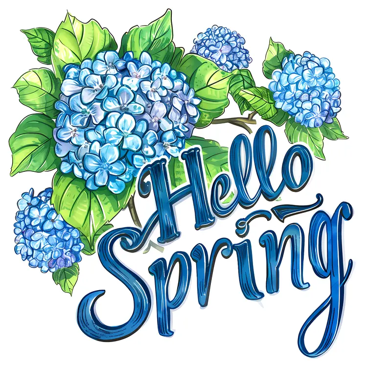 Blue Hydrangeas for Spring