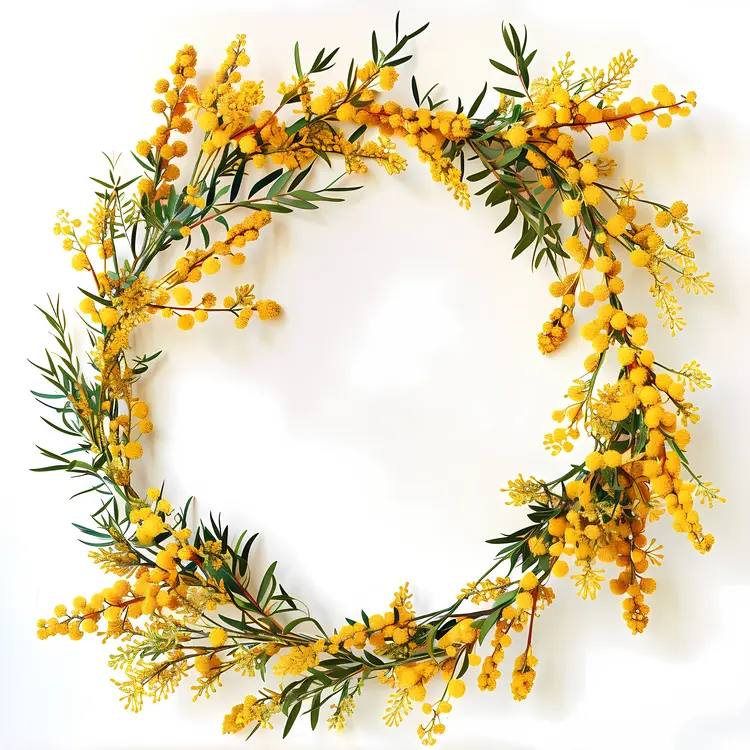 Beautiful Yellow Flower Wreath