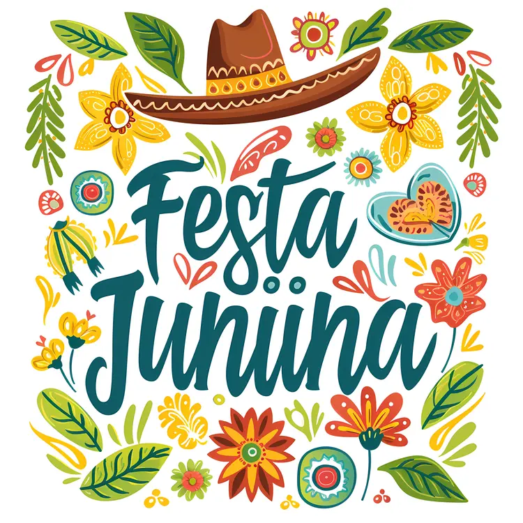 Colorful Festa Junina Celebration Poster