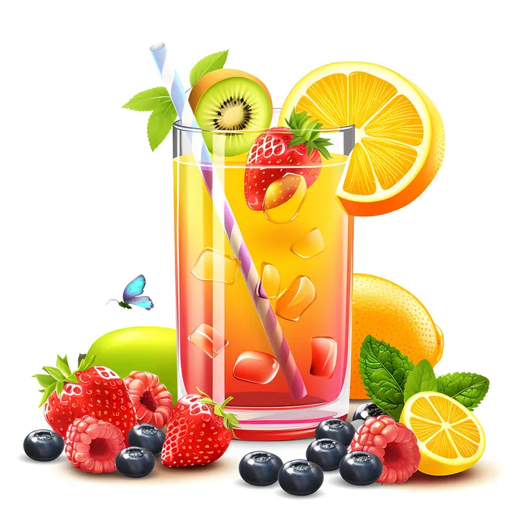 Refreshing Mixed Fruit Juice