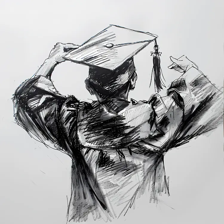 Sketch of Graduate Adjusting Cap