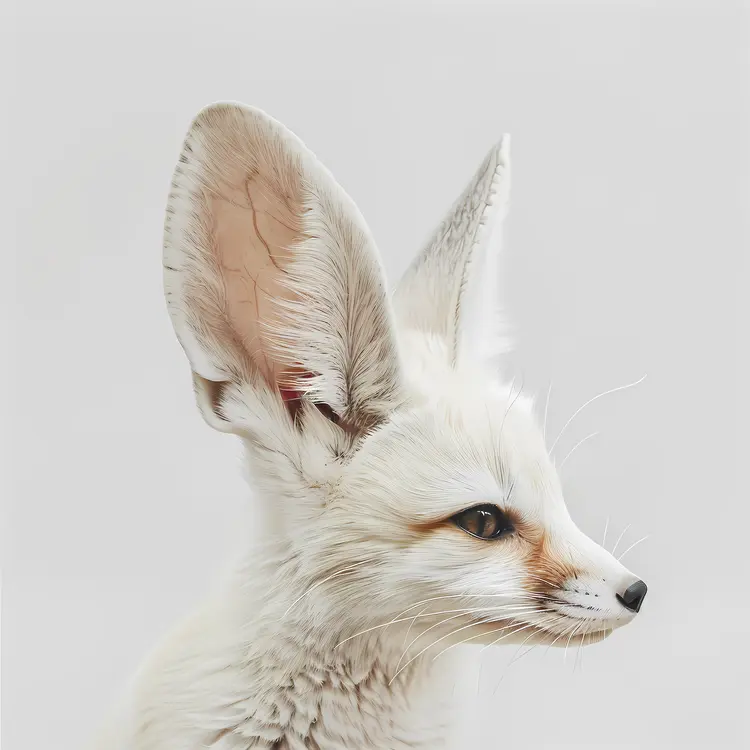 Fennec Fox Profile with Big Ears
